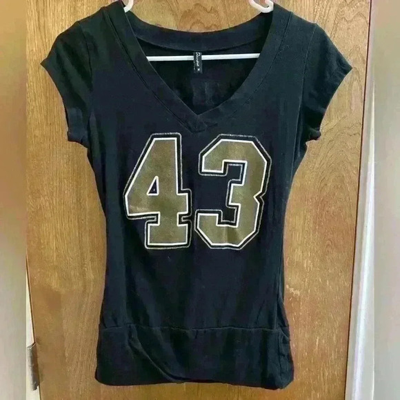 New Orleans Saints Women’s V Neck Tee Get Your Sproles On 43 Medium Fan Shirt - Picture 1 of 3